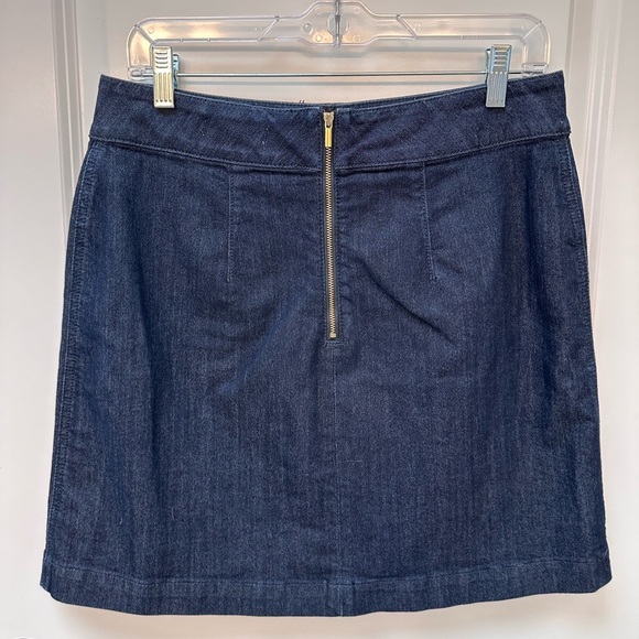 Loft a-line denim skirt. Size 8 - Picture 2 of 3